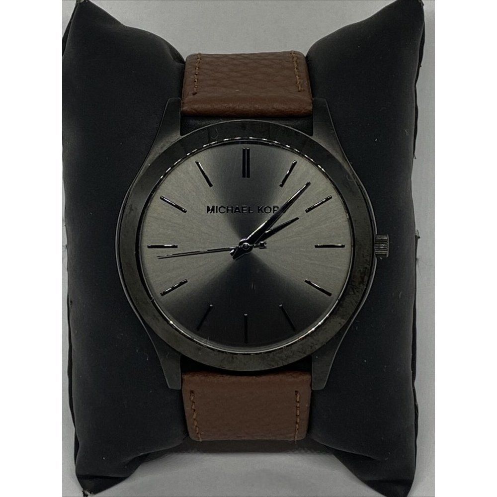 Michael Kors Runway MK8507 Men's Black Leather Ana